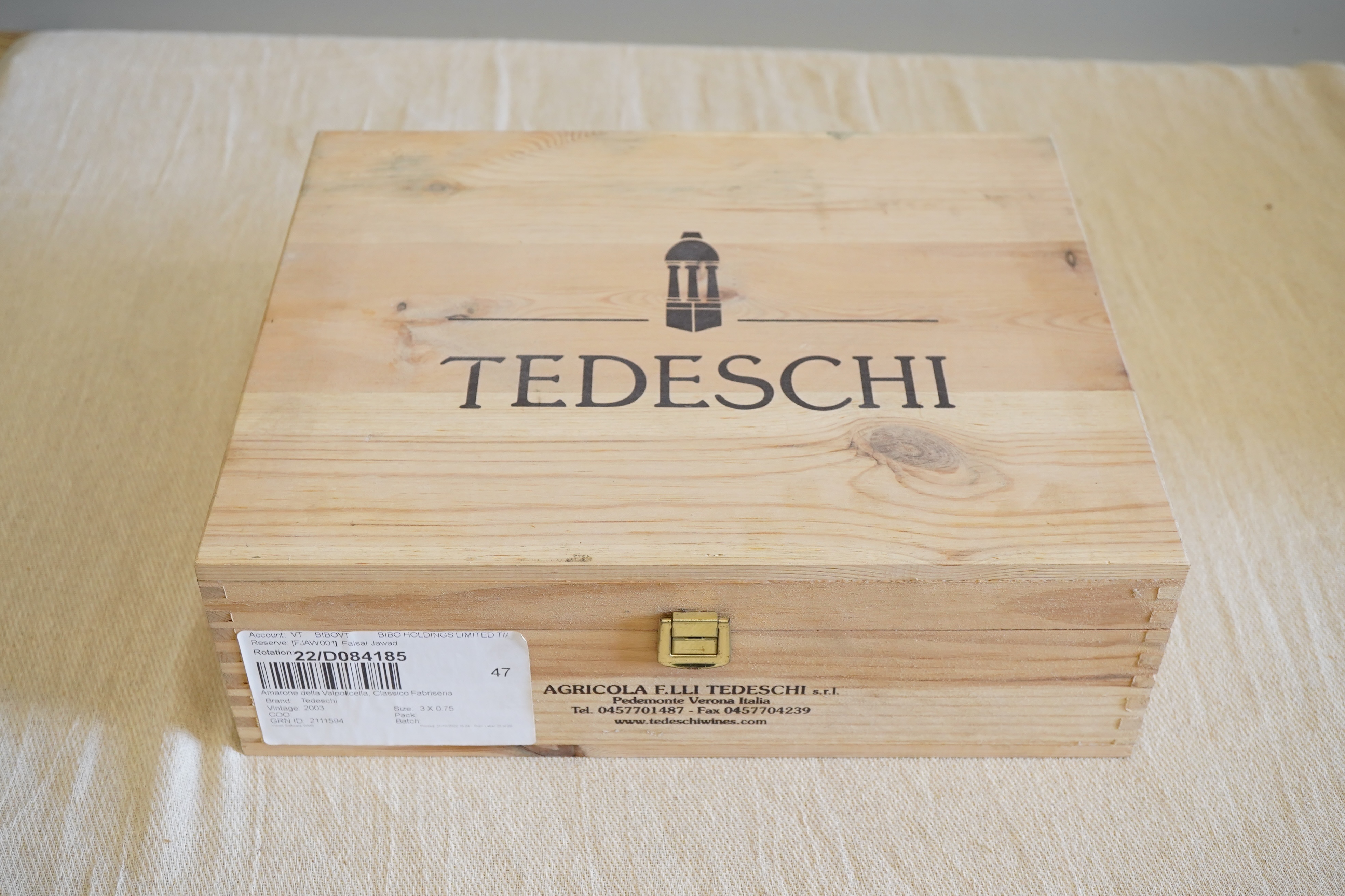 Tedeschi, Amarone della Valpolicella Classico Fabriseria, 2003